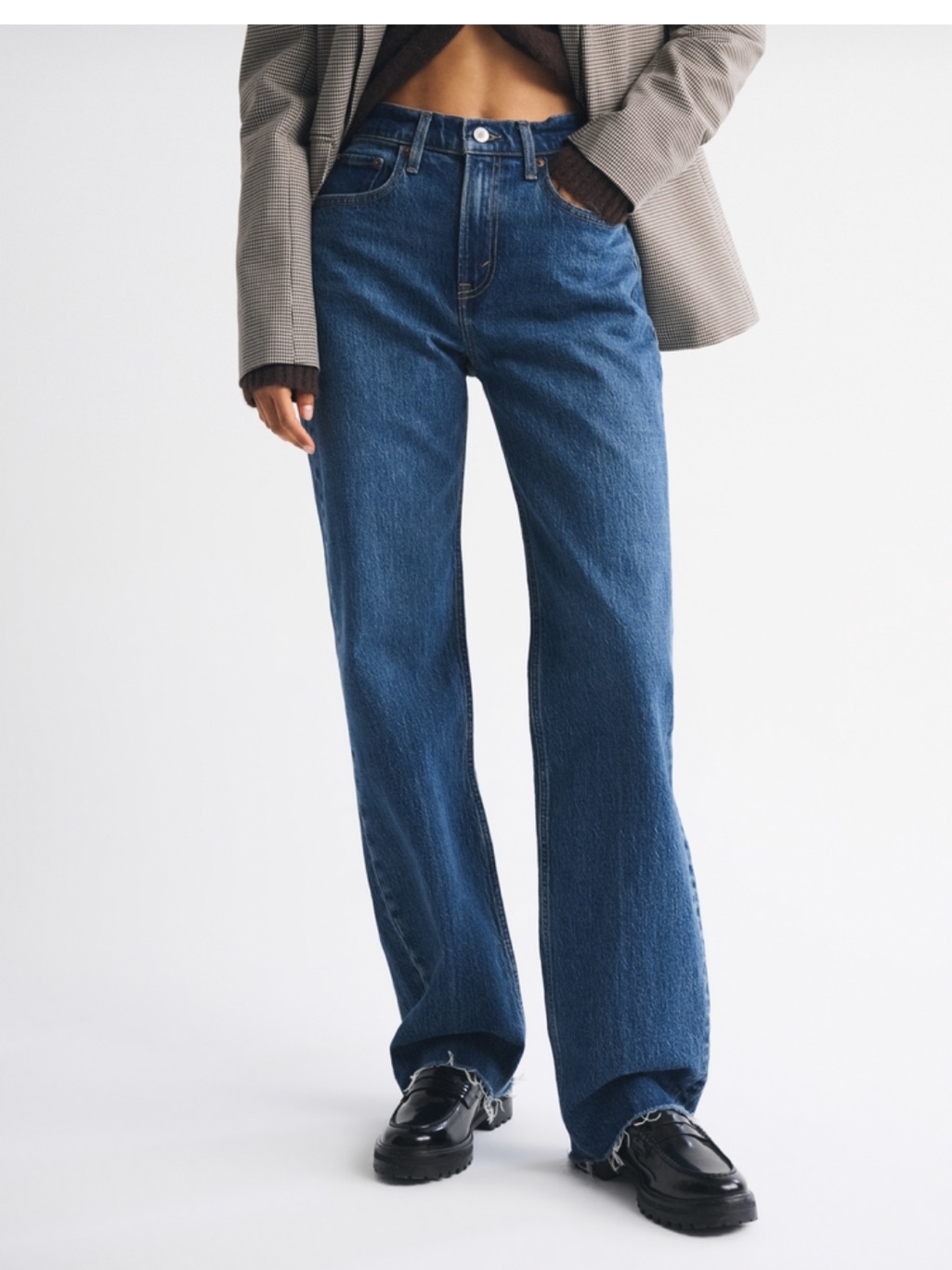 Abercrombie & Fitch 90’s Relaxed Jeans In Medium Blue